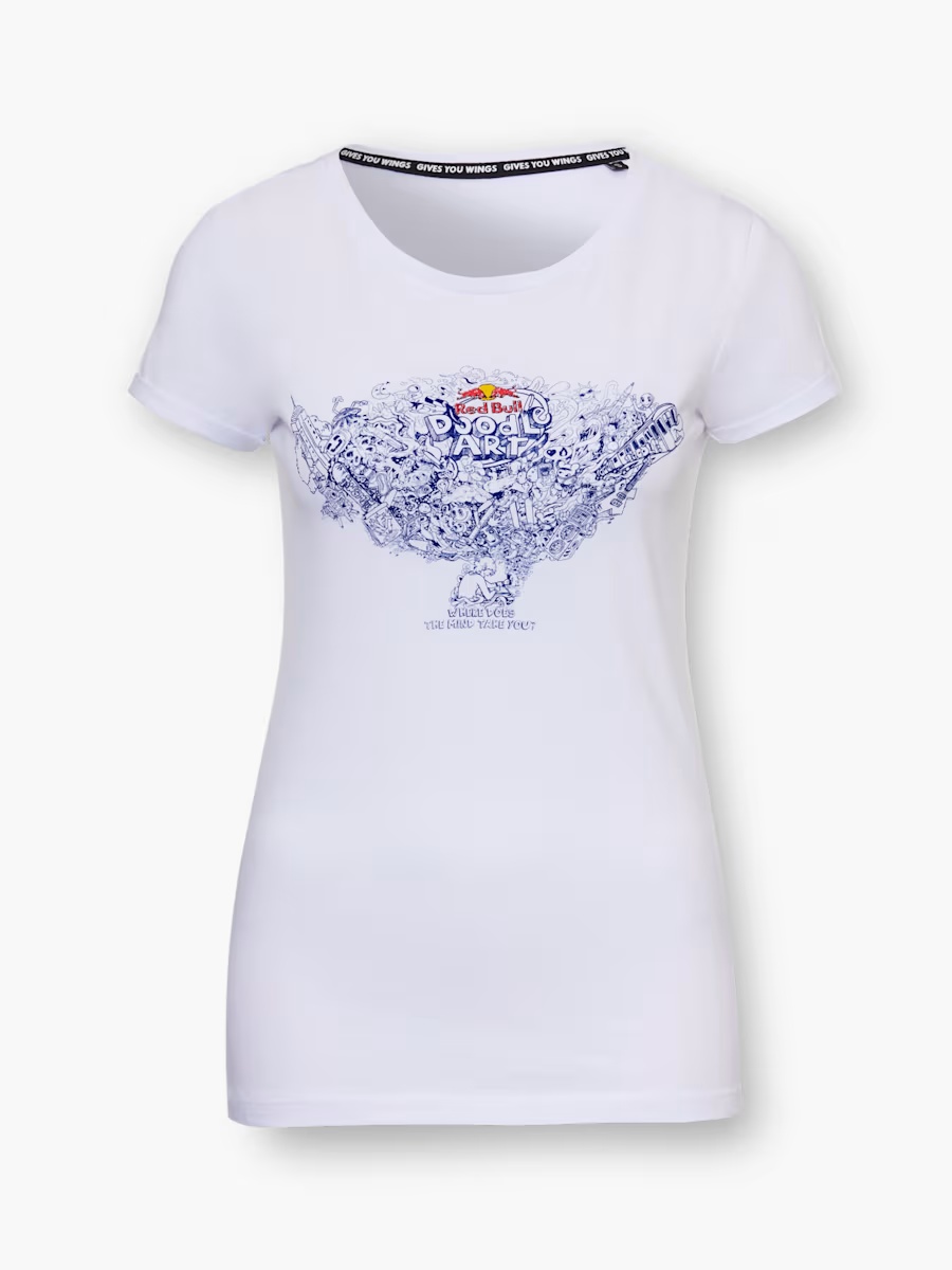Red Bull Doodle Art T-Shirt-XS