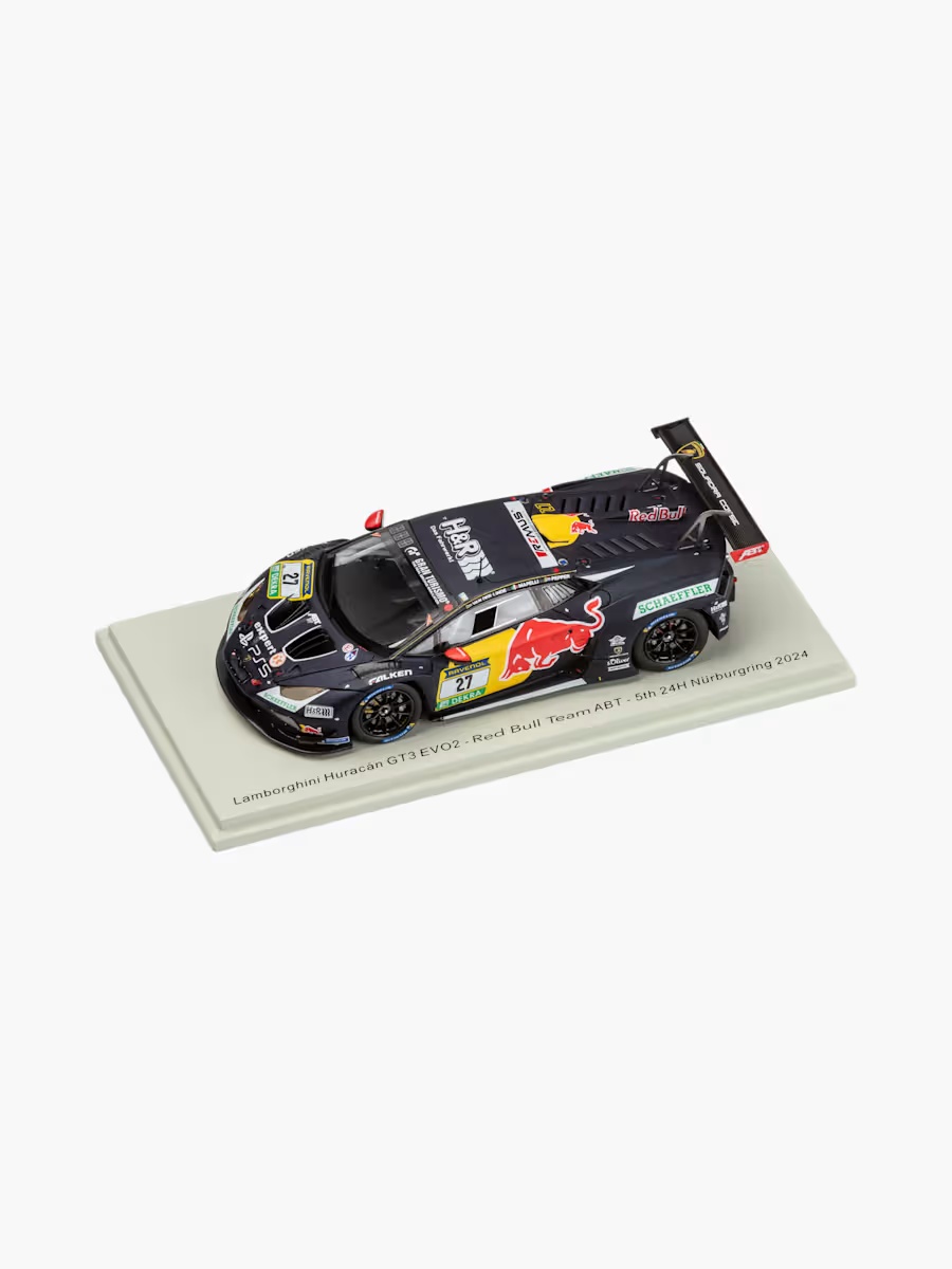 1:43 Lamborghini HuracÃ¡n GT3 EVO2 RED BULL TEAM ABT 5th 24H NÃ¼rburgring 2024 K. Van der Linde - M. Mapelli - J. Pepper
