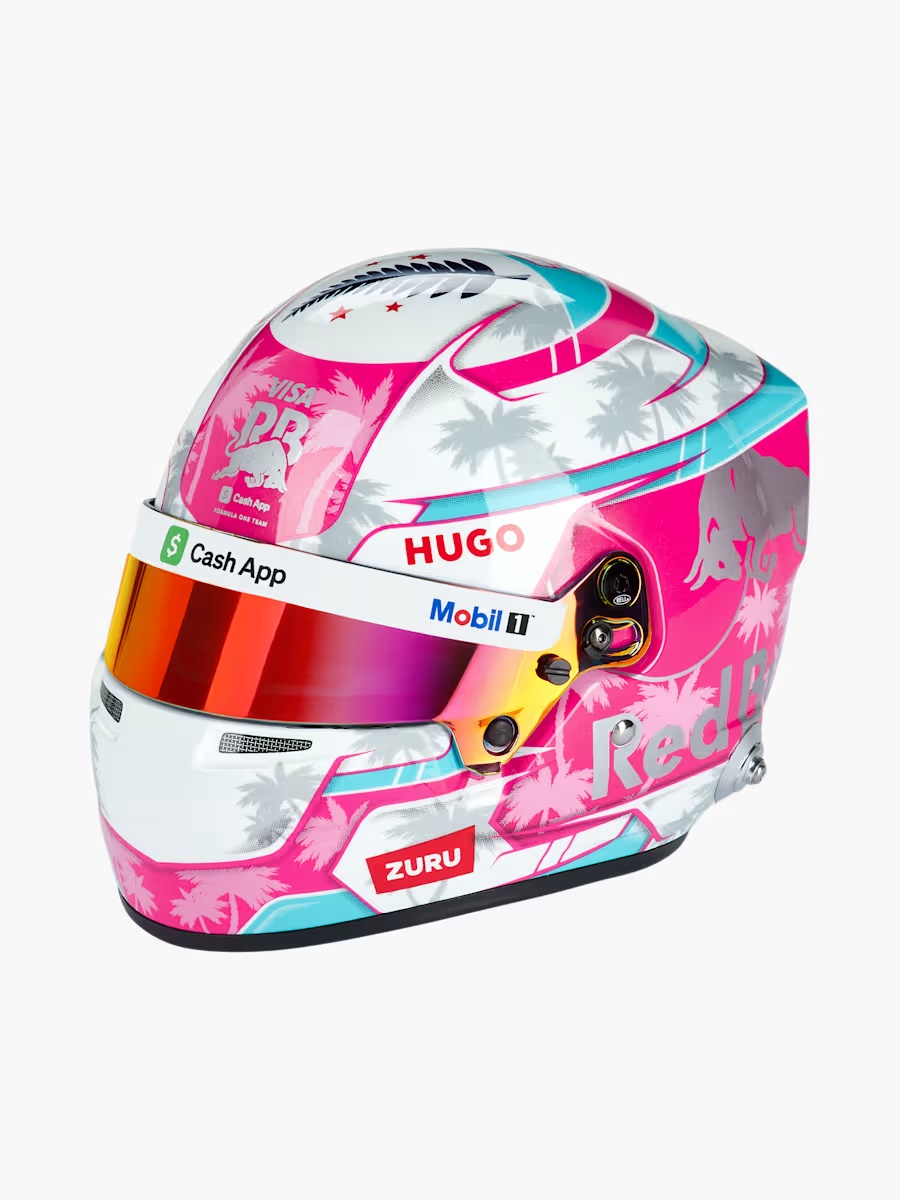 1:2 Liam Lawson Mini Helm Miami GP 2025