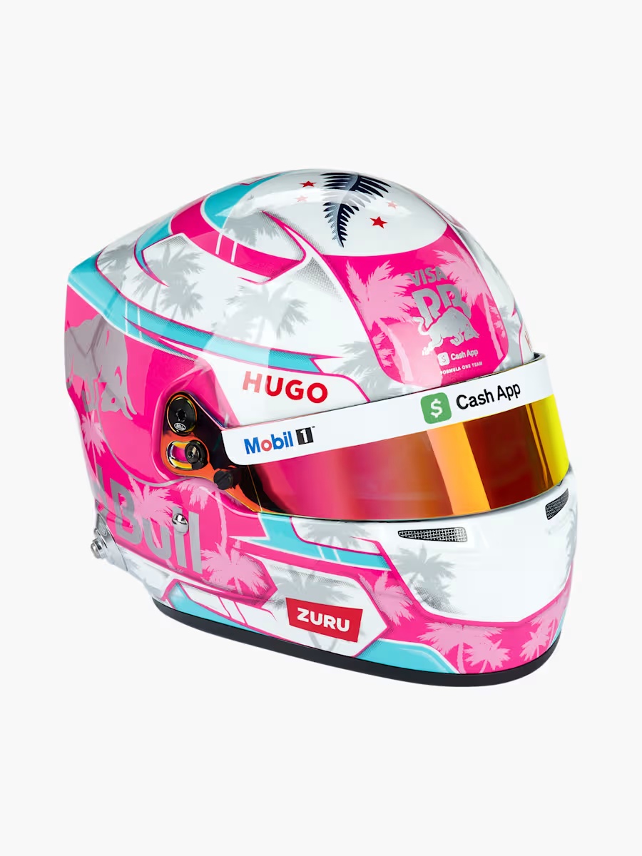 1:2 Liam Lawson Mini Helm Miami GP 2025