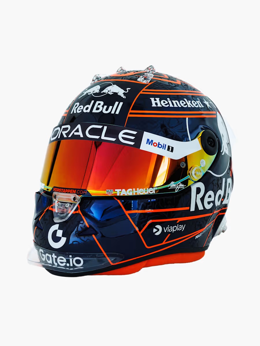 1:4 Max Verstappen 2025 Orange Mini Helm
