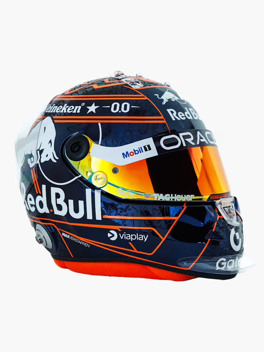1:4 Max Verstappen 2025 Orange Mini Helm