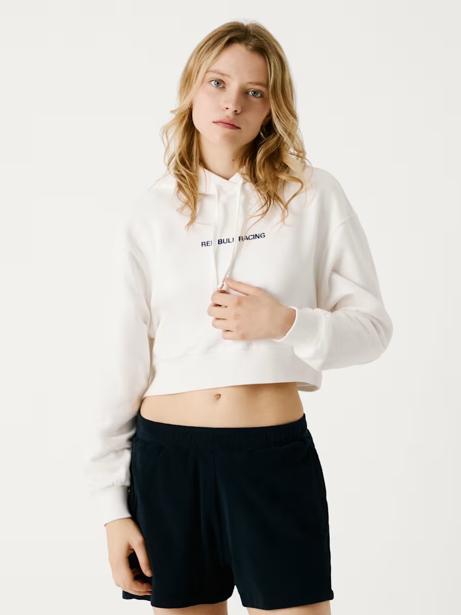 Pepe Jeans Cropped Logo Hoodie-XXS