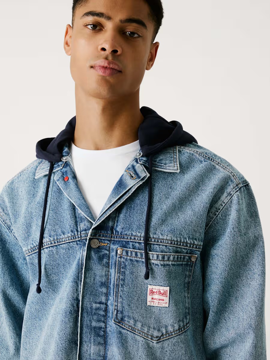 Pepe Jeans Hooded Denim Jacket-XS